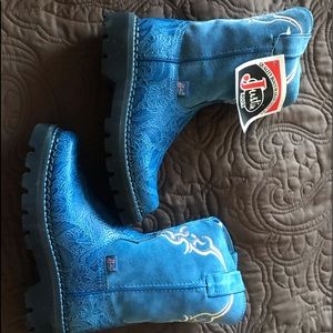 Justin 5.5 new blue boots